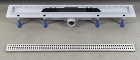 Polysan Polysan, INDY sprchový kanálik s nerezovým roštom, superflow, DN50, 810x122x65 mm, 73651