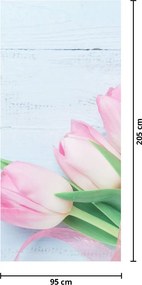 Fototapeta na dvere - Kytica tulipánov (95x205cm)