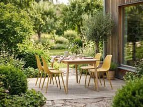 Jedálenská stolička OSAKA plastová, horčicová