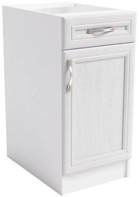 Skrinka do kuchyne Sycylia D40s1 P biela/dub lancelot