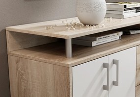 Komoda Drift, dub sonoma/biela