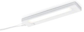 Podhľadové LED svietidlo Alino, biele, dĺžka 34 cm