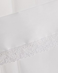 Záclonky Lily 2 ks., z voálu s krajkou farba produktu biela látka polopriehľadný, lesklá