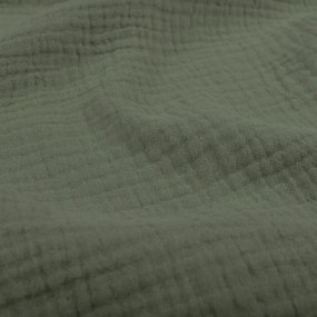 Biante Mušelínový behúň na stôl MSN-076 Zelená khaki 35x120 cm