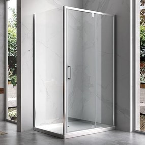BPS-koupelny Obdĺžnikový sprchovací kút HYD-OK07D 120x100 chróm/transparent - bez vaničky