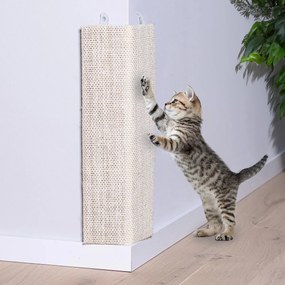 Haushalt international Rohové škrabadlo pre mačky z MDF a sisalu, 50 x 22 cm