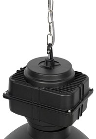 Priemyselné závesné svietidlo čierne 53,5 cm - Sicko