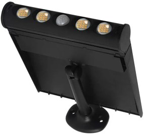 LED solárne nástenné svietidlo so senzorom LED/8W/3,7V IP65 3000K 4000 mAh