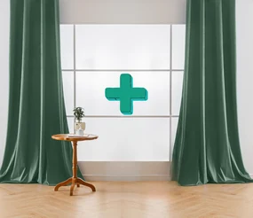 Zatemňovacie závesy VELVET mentolové 140x250 cm (2 ks), riasiaca páska