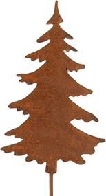 Rustikálny hrdzavý zápich stromček Christmas Tree Rust M - 11*1*50 cm