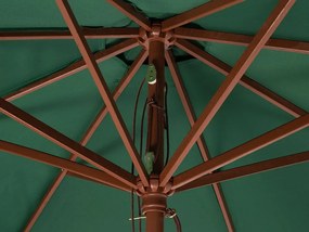 Záhradný slnečník ⌀ 270 cm zelený  TOSCANA Beliani