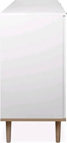 Skrinka so zásuvkou Göteborg, biela / dub sonoma