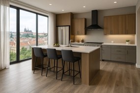 Beauflor, PVC podlaha - lino Texalino Supreme 691 M Valley Oak - dub, na mieru, šíře 2m,3m,4m,5m, hnedá, filc, chodba / predsieň