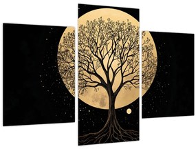 Obraz – Strom v zlatom splne I. (90x60 cm)