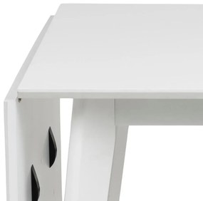 Jídelní rozkládací stůl Roxby 80/120 cm bílý