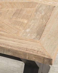 Lavička Moscal 160 x 40 x 46 cm black&amp;natural: