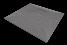 Erga Oldaf, SMC štvorcová sprchová vanička 90 x 90 cm, šedá matná, ERG-GMA-OL-9090G