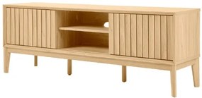 TV stolík LUCERO s posuvnými dvierkami, dekor dub, 160cm