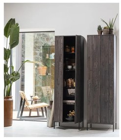 Hnedá šatníková skriňa v dekore jaseňa 60x210x42 cm Gravure – WOOOD