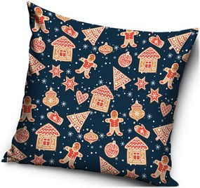 Vianočný vankúš Perníčková koleda - 40 x 40 cm