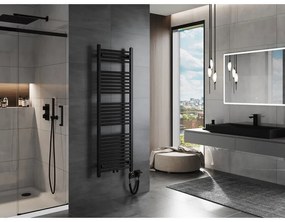 Mexen Mars, elektrické vykurovacie teleso 1500 x 500 mm, 600 W, čierna, W110-1500-500-6600-70