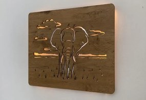Led obraz Slon na batériu