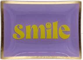 Sklenený tanierik na drobnosti Smile
