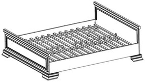 Posteľ Gala nábytok KORA KLS2 180x200 samoa king