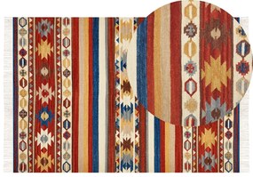 Vlnený kelímový koberec 160 x 230 cm viacfarebný JRARAT Beliani