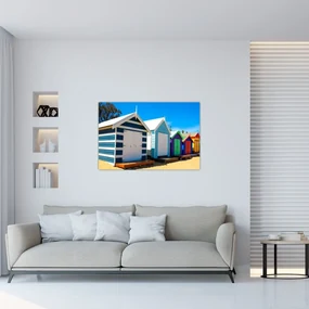 Obraz - Pláž Brighton, Melbourne, Austrália (90x60 cm)