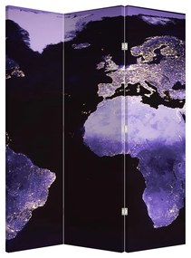 Paraván - Zem z vesmíru (126x170 cm)