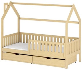 Posteľ Domček Natan 80x160 borovica
