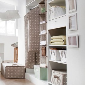 Béžový úložný obal Compactor Dots, 50 x 70 cm