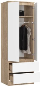 Skriňa STAR S 60 cm 2D 2SZ sonoma / biela