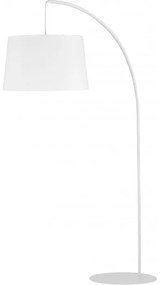 TK-LIGHTING Moderná oblúková stojacia lampa HANG, 1xE27, 60 W, biela