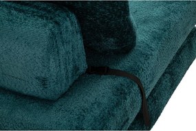 Zelenomodré rozkladacie kreslo z textílie buklé Faster – Mauro Ferretti