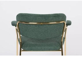 Tmavozelené jedálenské stoličky v súprave 2 ks Jolien – White Label