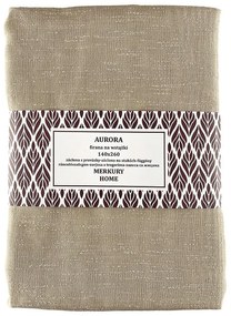 Záclona na šnurovanie AURORA polyester béžová 140x260 Merkury Home