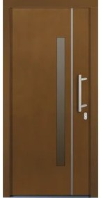 Vchodové dvere Silves drevené 110x210 cm P afromosia