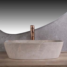 Rea Freja umývadlo na dosku, 51 x 40 cm, béžová, REA-U6647