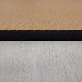 Flair Rugs koberce AKCIA: 60x230 cm Behúň Herringbone Border Kira Black - 60x230 cm