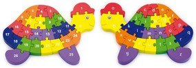 Viga 3D puzzle - korytnačka s písmenami