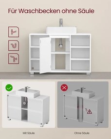 Skrinka pod umývadlo BBK507W01 biela
