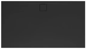 Sprchová vanička obdĺžniková SAT Vision 140x90 cm liaty mramor čierna SATSVVI14090C