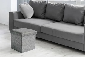 Úložná taburetka DIEGO M sivá