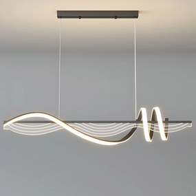Toolight Toolight, závesné LED svietidlo 100 cm, 3000K, LHJ041-CP, čierna, OSW-50019