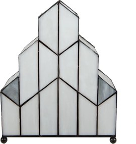 Stolová lampa Tiffany v neobvyklom tvare Crame - 30*4*25 cm