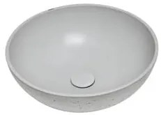 Umývadlo na dosku SAT Cemento 42x42 cm šedá bez prepadu CEM4242TS, 1 ks