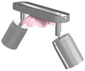 Bodové svietidlo FLOWER 2xGU10/8W/230V matný chróm