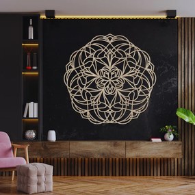 Elegantná drevená dekorácia na stenu mandala Mollis | SENTOP HDF0250